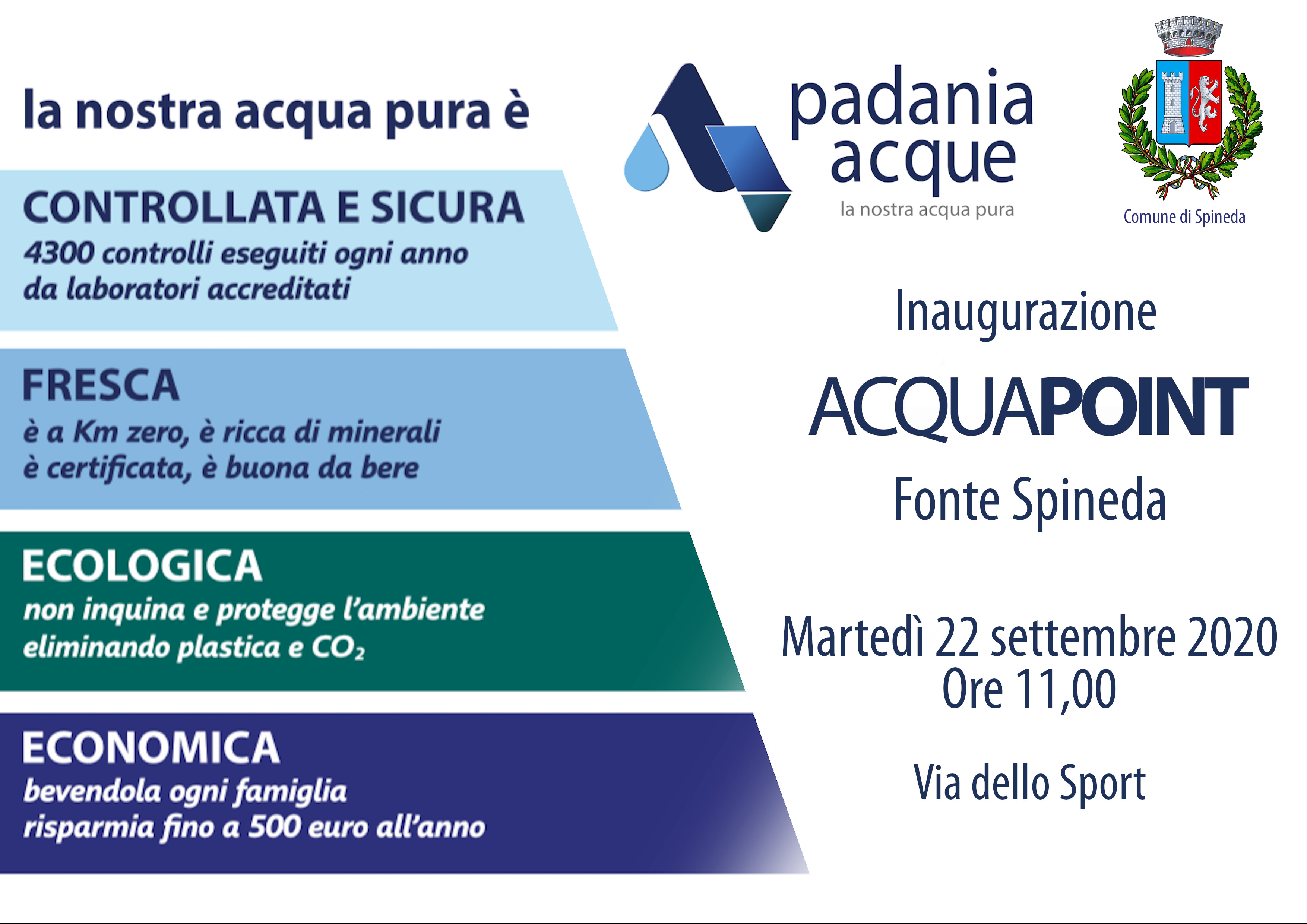 Inaugurazione casetta dell'acqua "fonte spineda"